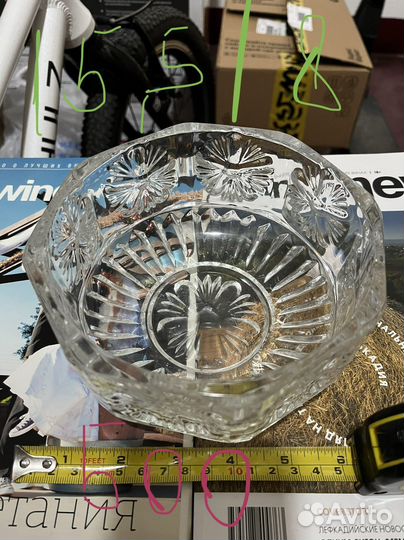 Хрусталь СССР фужеры, конфетницы