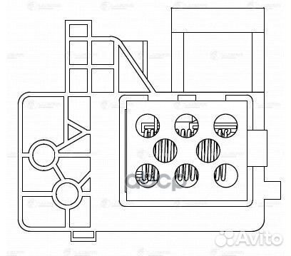 Резистор э/вент. охл. для а/м Лада Vesta