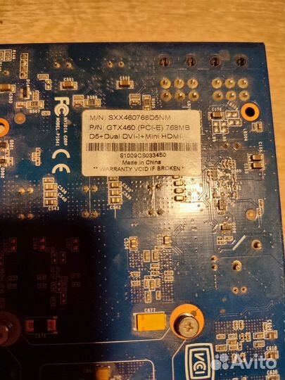 Видеокарта gtx 460