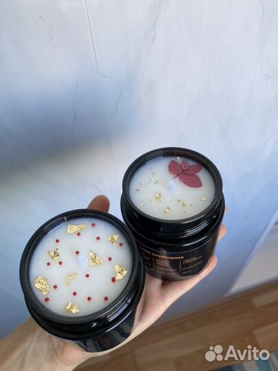 Свеча кокосовая натуральная ручная работа