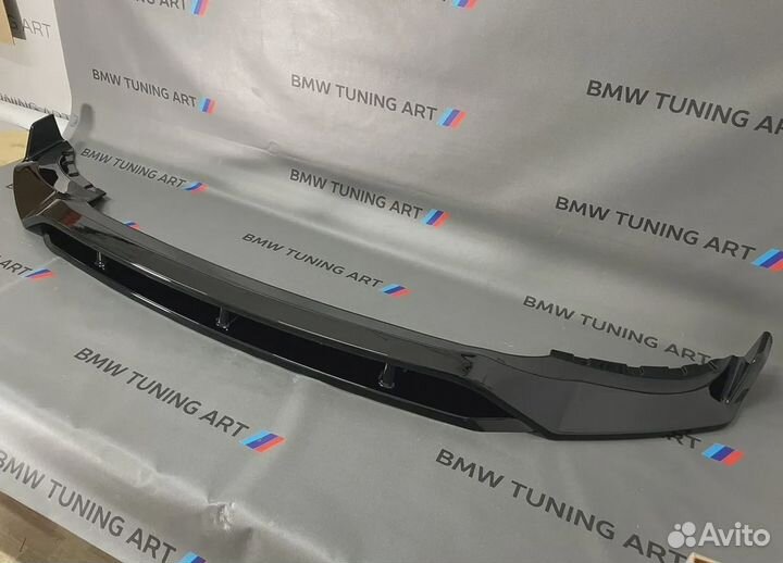 Сплиттер губа bmw x5 g05 на бампер M пакет цельная