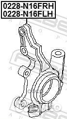 Кулак поворотный левый almera classic (B10)