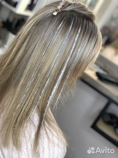 Наращиваение блестящих термонитей