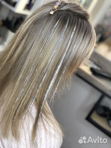 Наращиваение блестящих термонитей