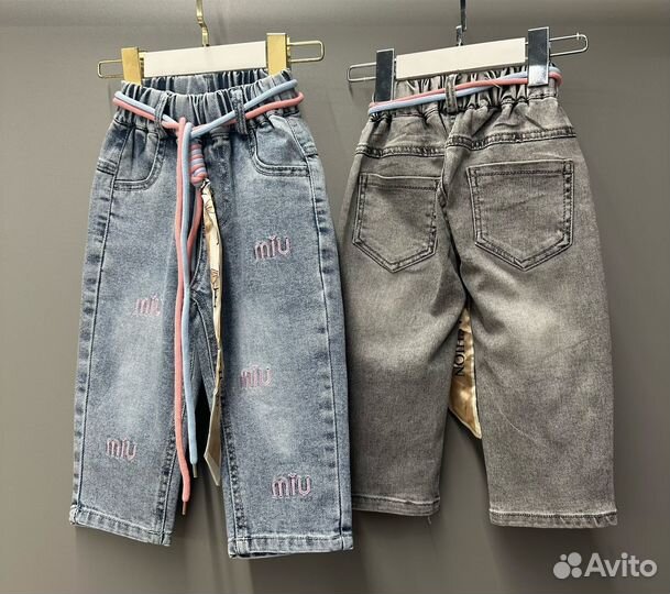 Модные джинсы для девочки, 74-104