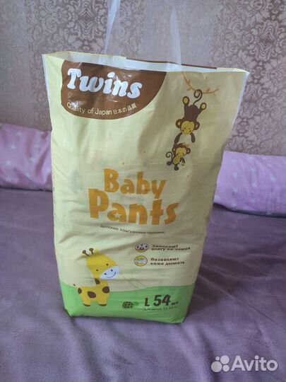 Подгузники-трусики Twins L (11-16кг) 40 шт