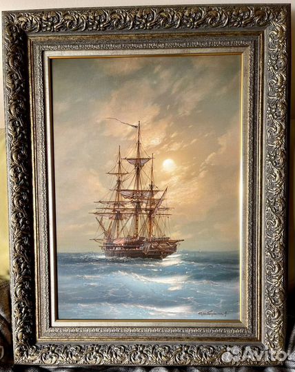 Картина «В море» худ. Антон Сухоруков