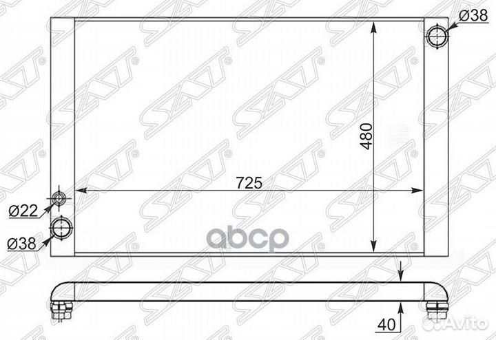 Радиатор Audi A8 02-10 AD0008 Sat