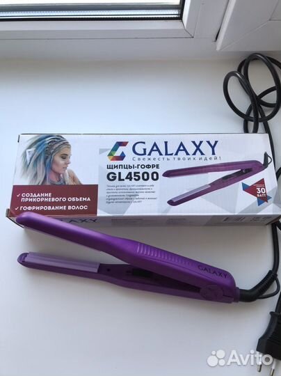 Щипцы гофре для волос Galaxy