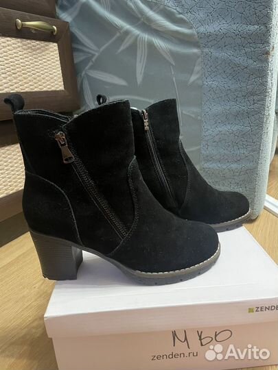 Ботильоны 38 натуральная замша весна/осень