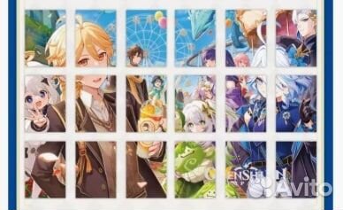 Коллекционные карты genshin impact Пазлы Фрески