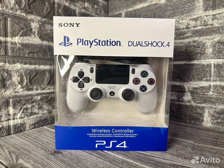 Джойстик Геймпад DualShock 4 v2 PS4 Белый