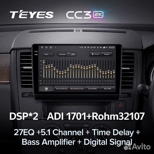 Магнитола Teyes CC3 2K 4/64 Nissan Tiida
