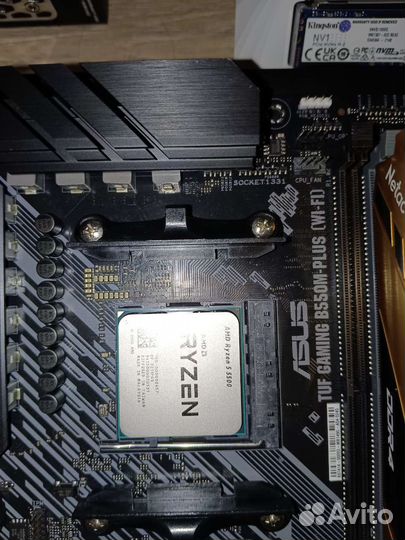 Ryzen 5 5500, Asus TUF gaming B550M-plus+16gb 3600