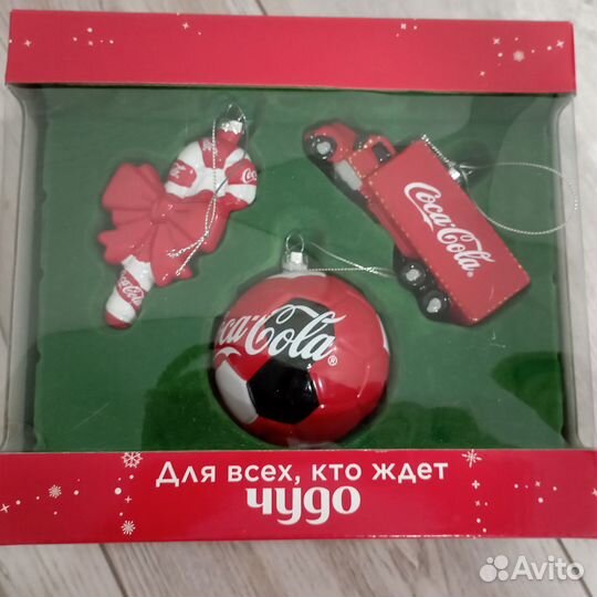 Елочные игрушки Coca-Cola, к чм по футболу 2018г