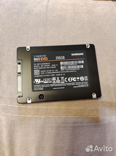Samsung 860 EVO 250gb SSD диск