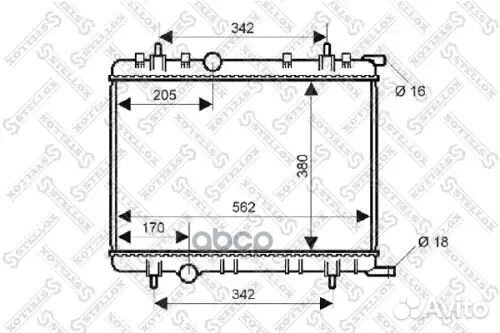 Радиатор системы охлаждения 10-25133-SX Stellox