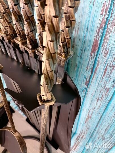 Каминный набор Щит-подставка Барс на 6 шампуров Бе