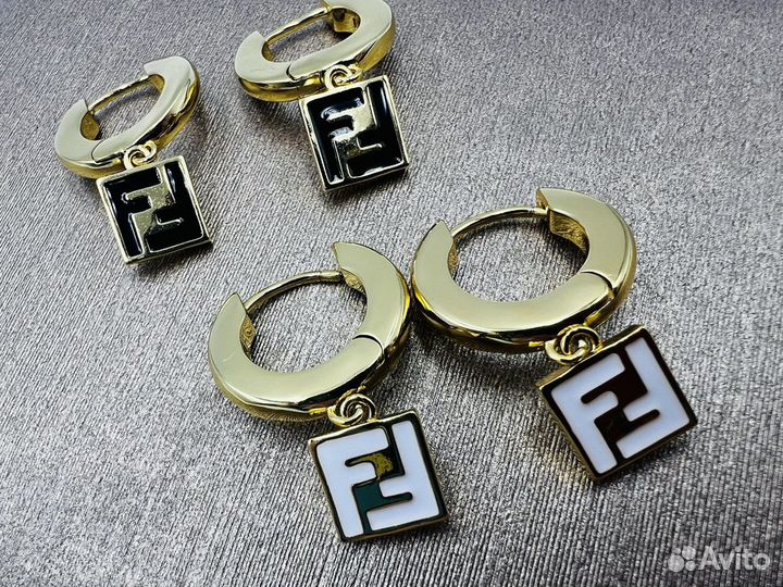 Fendi forever серьги