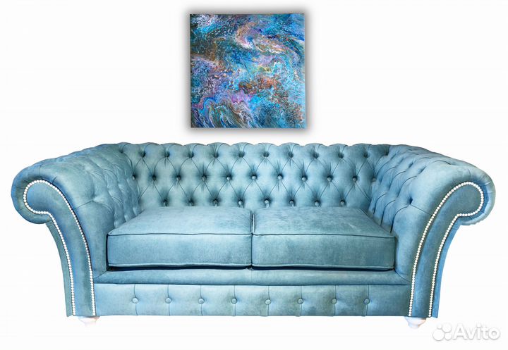 Картина 3D Акрил Абстракция холст 50 Х 50 Х 4 см