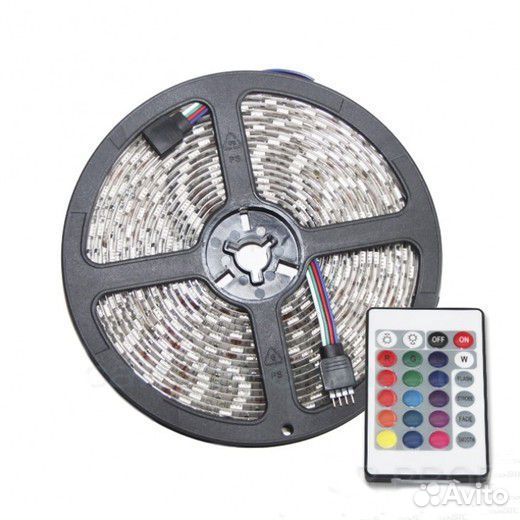 Светодиодная лента carprofi SMD 5050 RGB, С пу