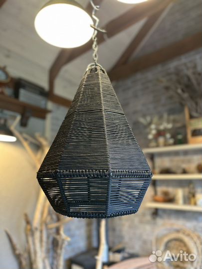 Плетеный абажр