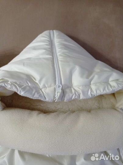 Зимний конверт в коляску на овчине