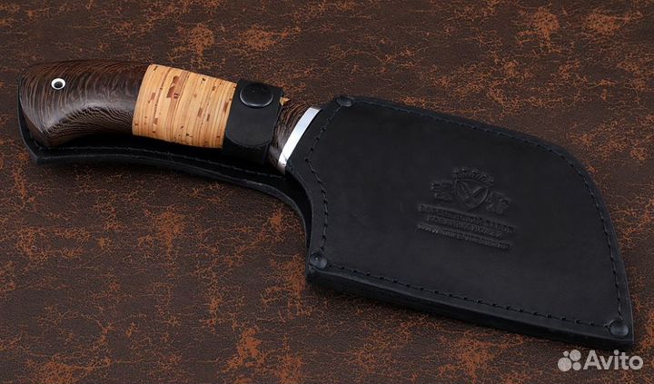 Тяпка №8 сталь 95Х18, рукоять береста