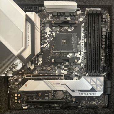 Материнская плата asrock b550m steel legend