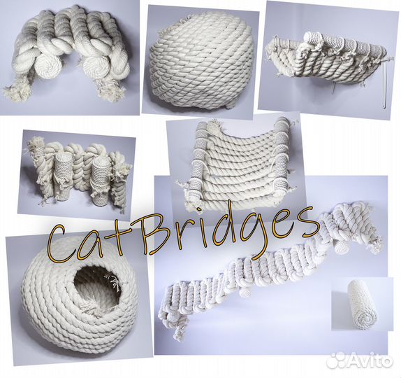 Когтеточки CatBridges для кошки домик мост лежанка