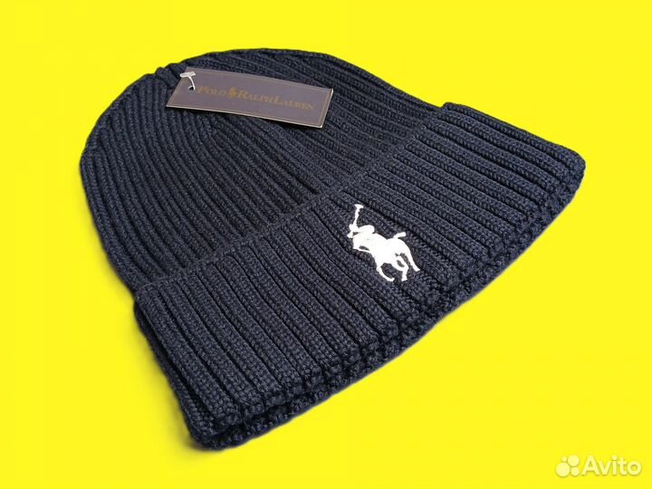 Шапка polo ralph lauren синяя