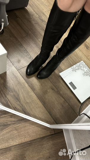 Сапоги женские натуральная кожа, демисезонные