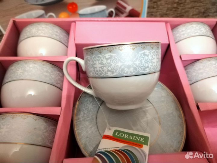 Чайный сервиз, тонкий фарфор