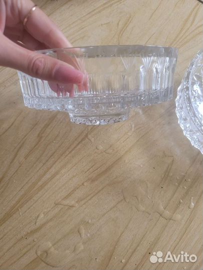 Ваза для фруктов хрусталь СССР