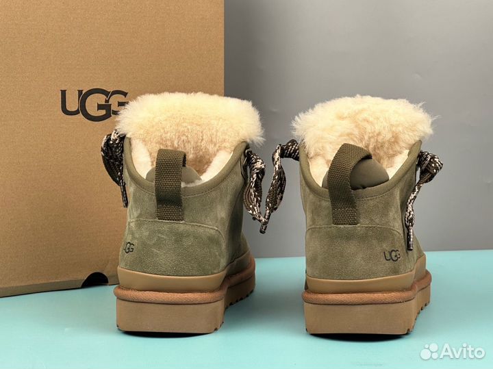 Ботинки ugg мужские хаки цвет