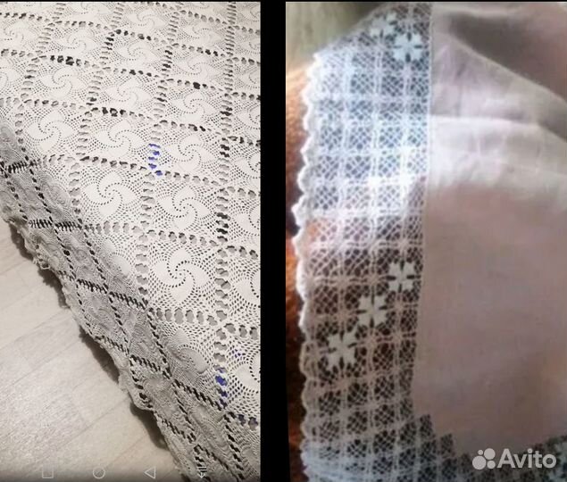 Скатерть покрывало вышивка лен льняная винтаж