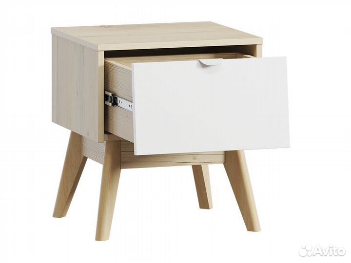 Тумба прикроватная Лесли White