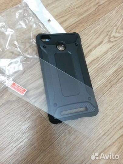 Чехол и защитное стекло на Xiaomi Redmi 3S