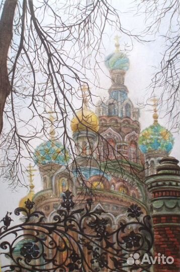 Картины акварелью и пастелью