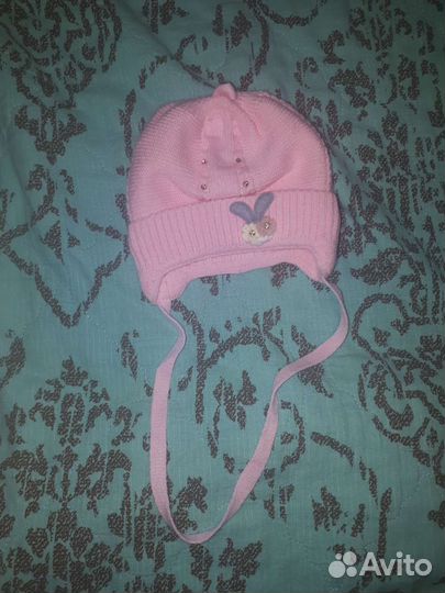 Шапка для новорожденной девочки