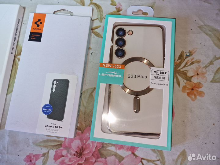 Чехлы и защитное стекло для Samsung Galaxy s23+