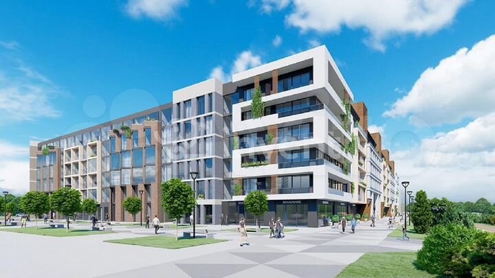 1-к. квартира, 51,2 м², 4/6 эт.