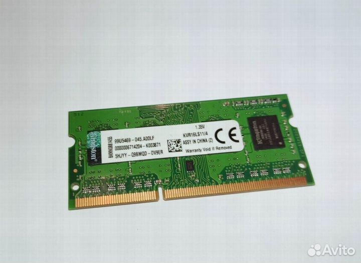 В Ноут Kingston и Ramaxel DDR3 4GB 12800S PC3 PC3L