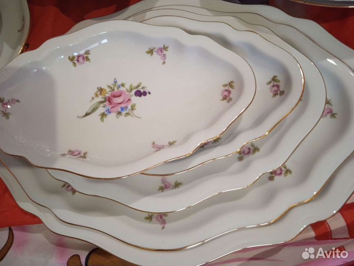 Сервиз столовый германия фарфор 57 позиции,позолот