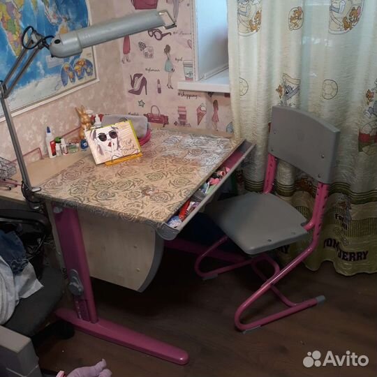 Растущая парта и стул 