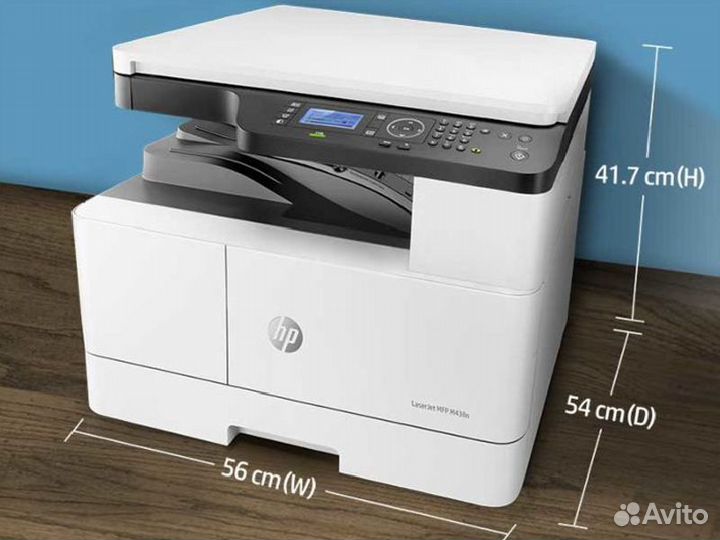 Мфу HP LaserJet MFP M438n ч/б, A3