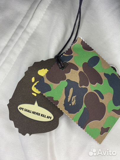 Зип Худи Bape белая