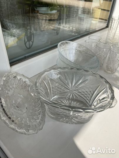 Салатники зрусталь и стекло