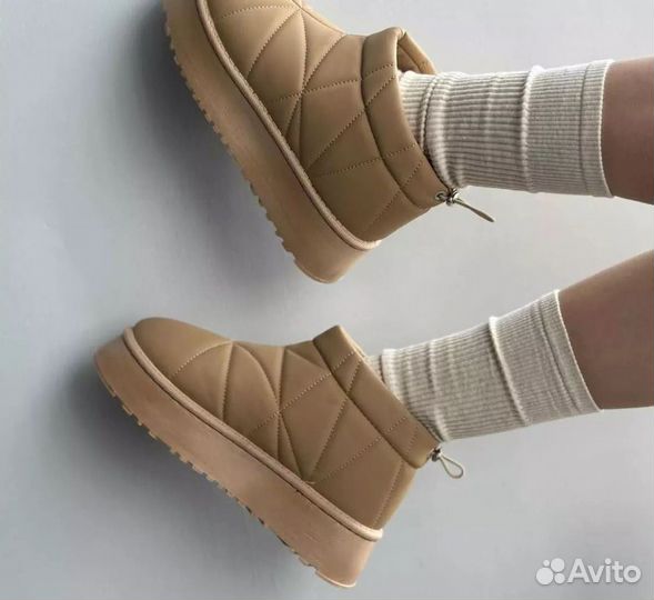 Ugg женские на платформе натуральные