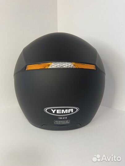 Шлем для скутера, электросамоката черный размер XL
